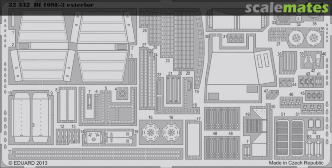 Boxart BF 109E-3 Exterior -Cyber Hobby- 32332 Eduard
