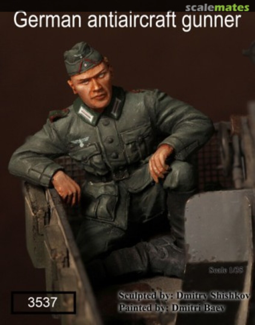 Boxart German antiaircraft gunner WWII 3537 SOGA Miniatures