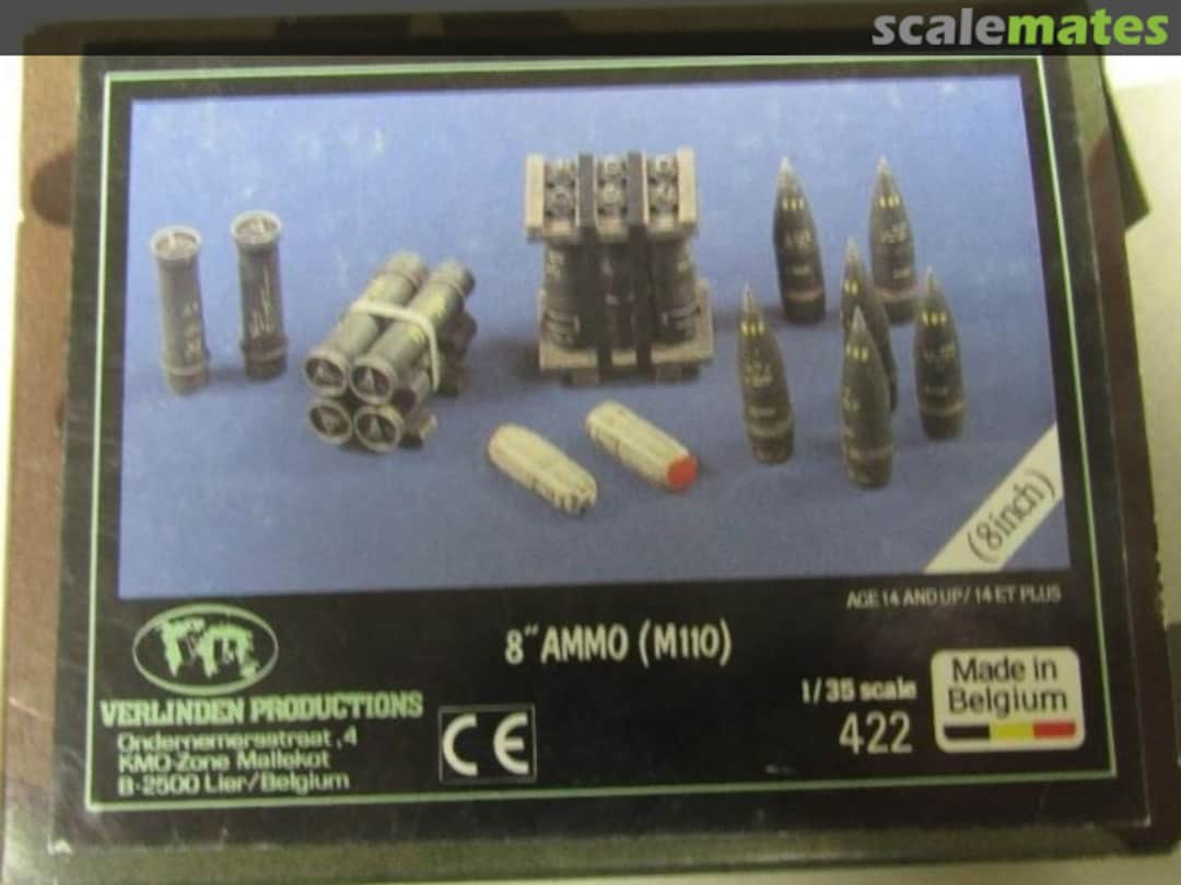 Boxart 8" Ammo (M110) 422 Verlinden Productions