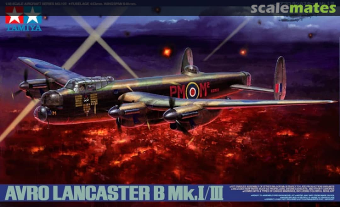 Boxart Avro Lancaster B Mk.I/III 61105 Tamiya