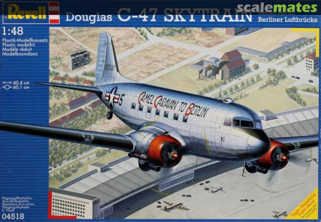 Boxart Douglas C-47 Skytrain Berlin Airlift / Berliner Luftbrücke 04518 Revell