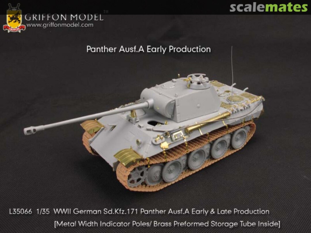 Boxart WW II German Sd.Kfz.171 Panther Ausf.A Early & Late Production - Basic Set L35066 Griffon Model