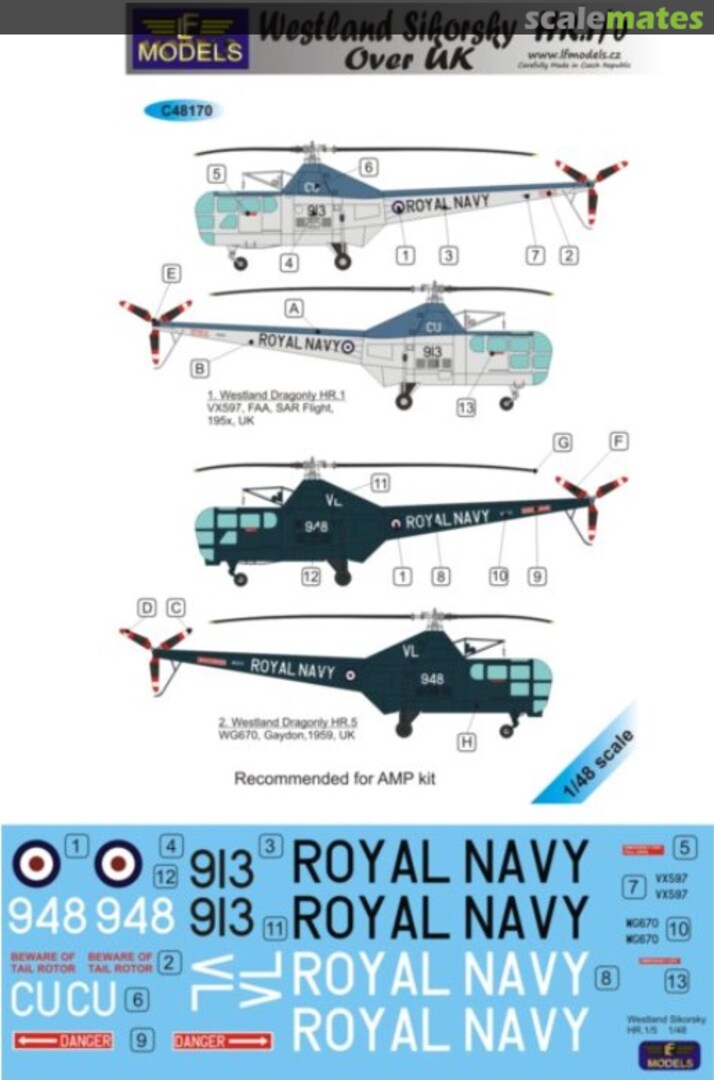 Boxart Westland Sikorsky HR.1/5 C48170 LF Models