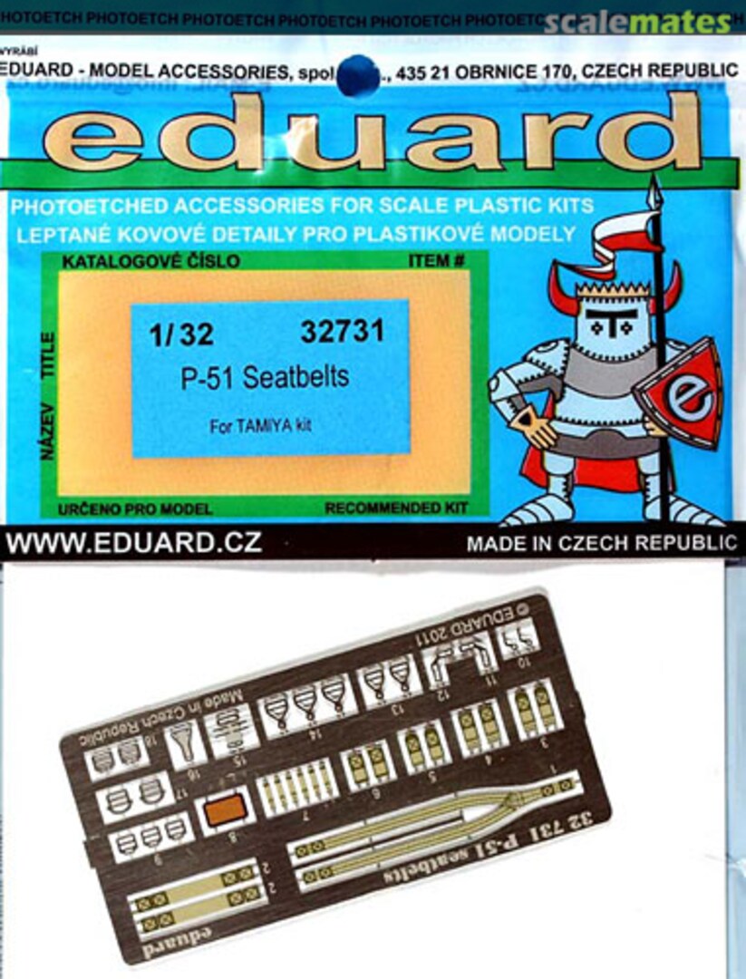 Boxart P-51 Seatbelts 32731 Eduard