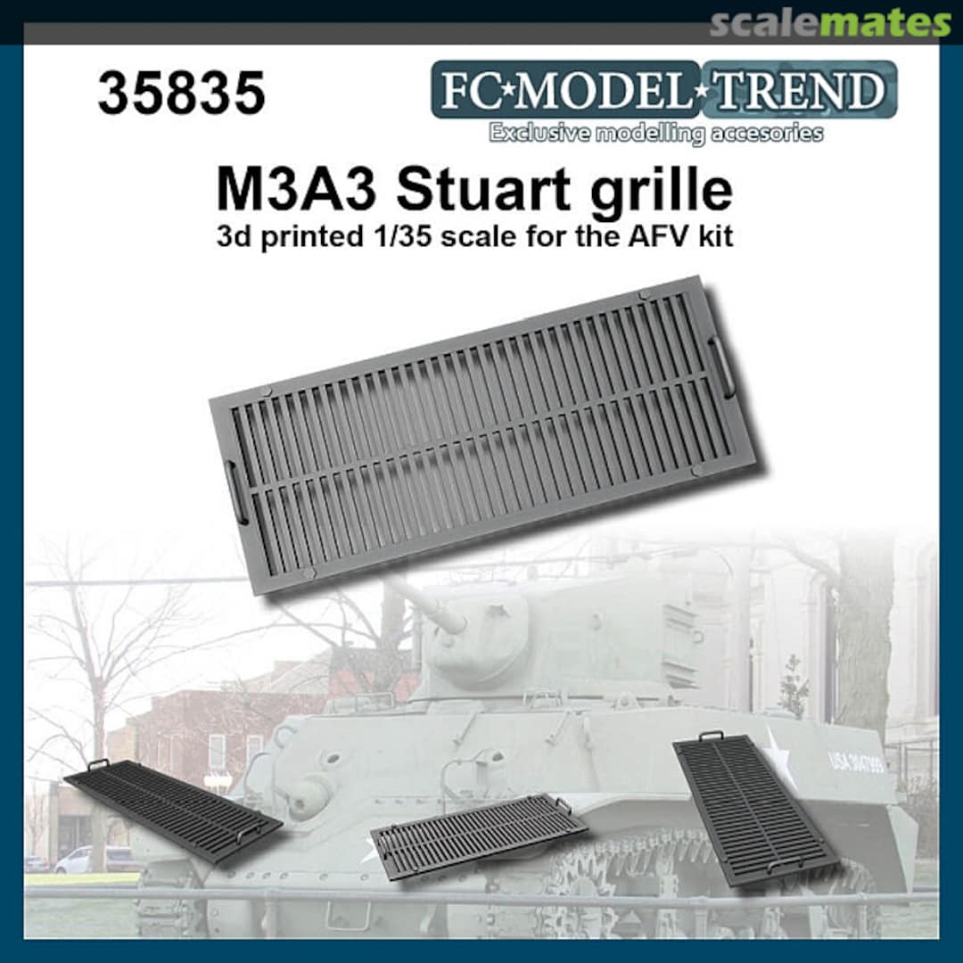 Boxart M3A3 Stuart Grille 35835 FC Model Trend