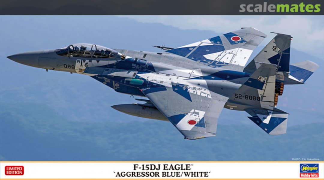 Boxart F-15DJ Eagle `Aggressor Blue/White´ 02379 Hasegawa