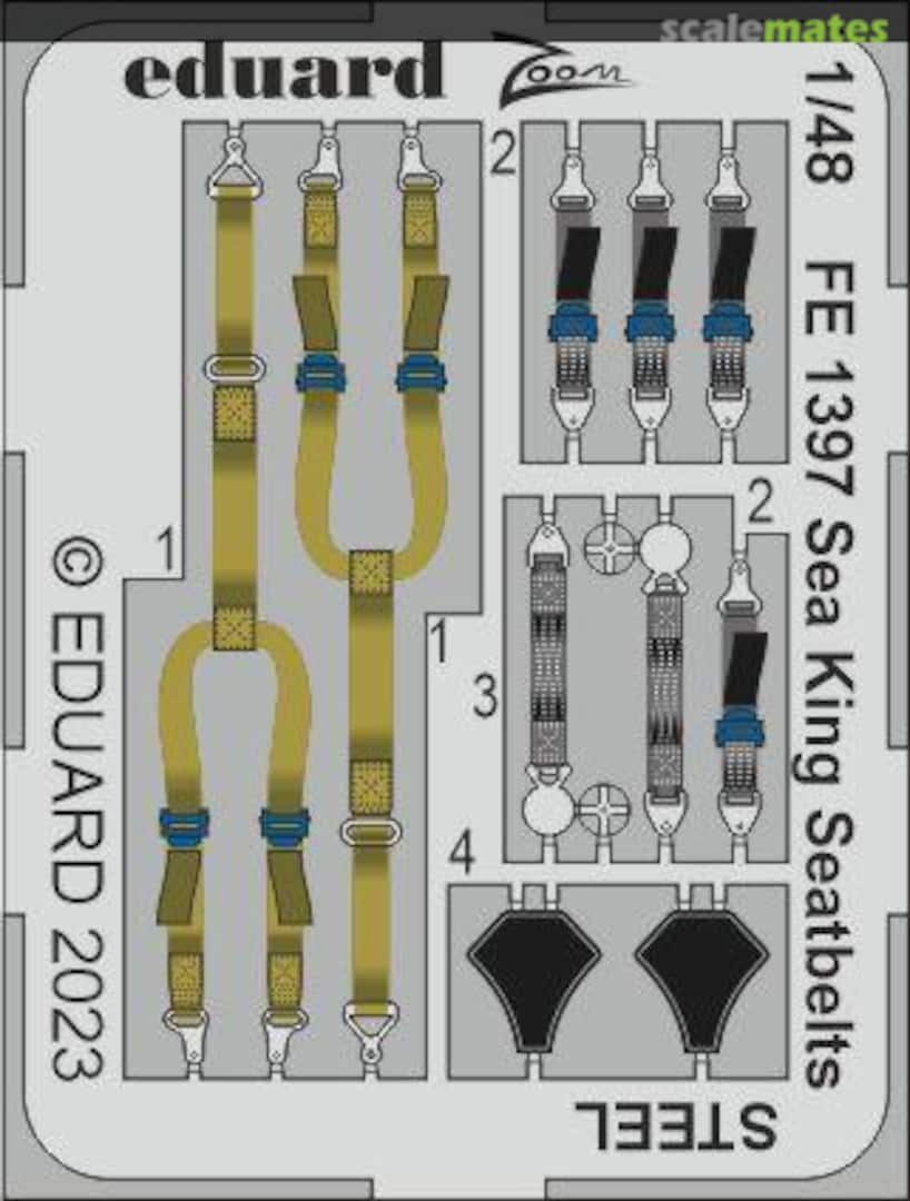 Boxart Sea King seatbelts FE1397 Eduard