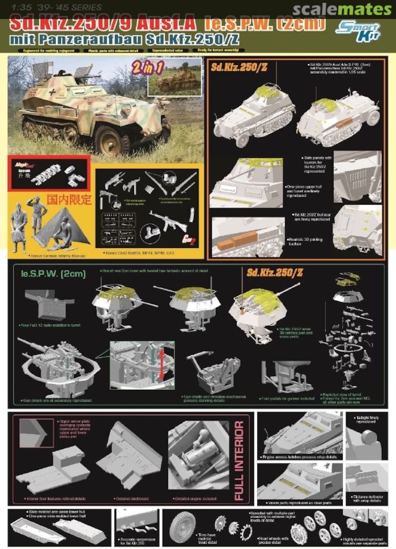 Boxart Sd.Kfz. 250/9 Ausf.A le.S.P.W. (2cm) 6859 Dragon