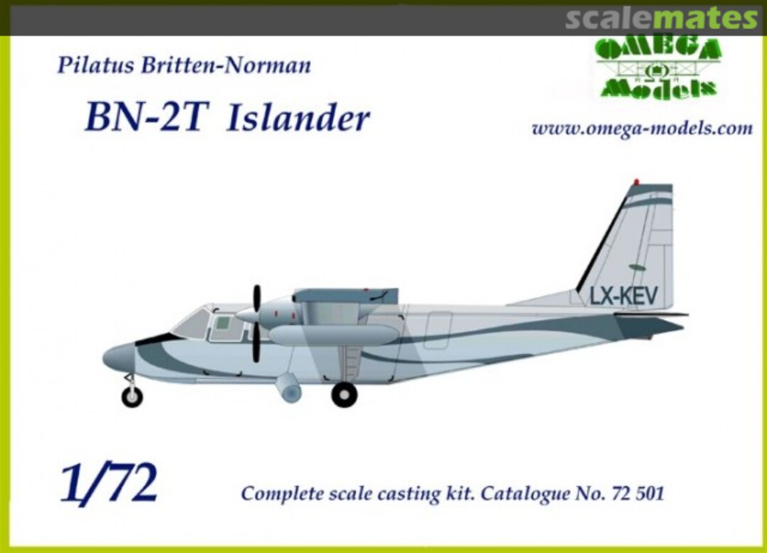 Boxart Pilatus Britten-Norman BN-2T Islander 72501 Omega Models