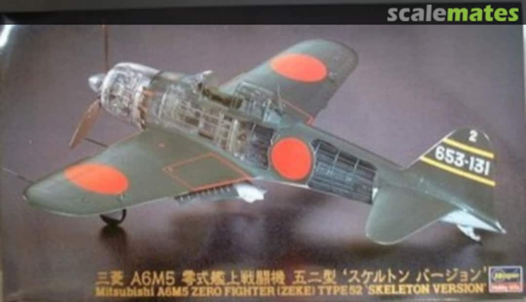 Boxart Mitsubishi A6M5 Zero Fighter (Zeke) Type 52 `Skeleton Version´ 51940 Hasegawa