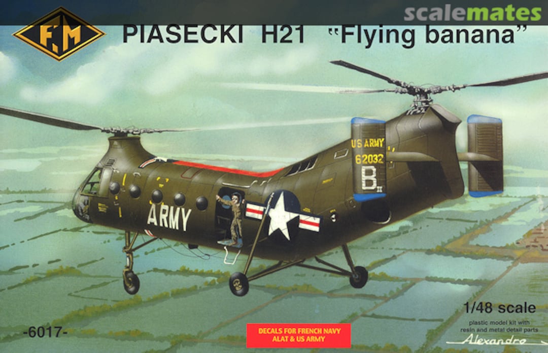 Boxart Piasecki H21 "Flying banana" 6017 Fonderie Miniature