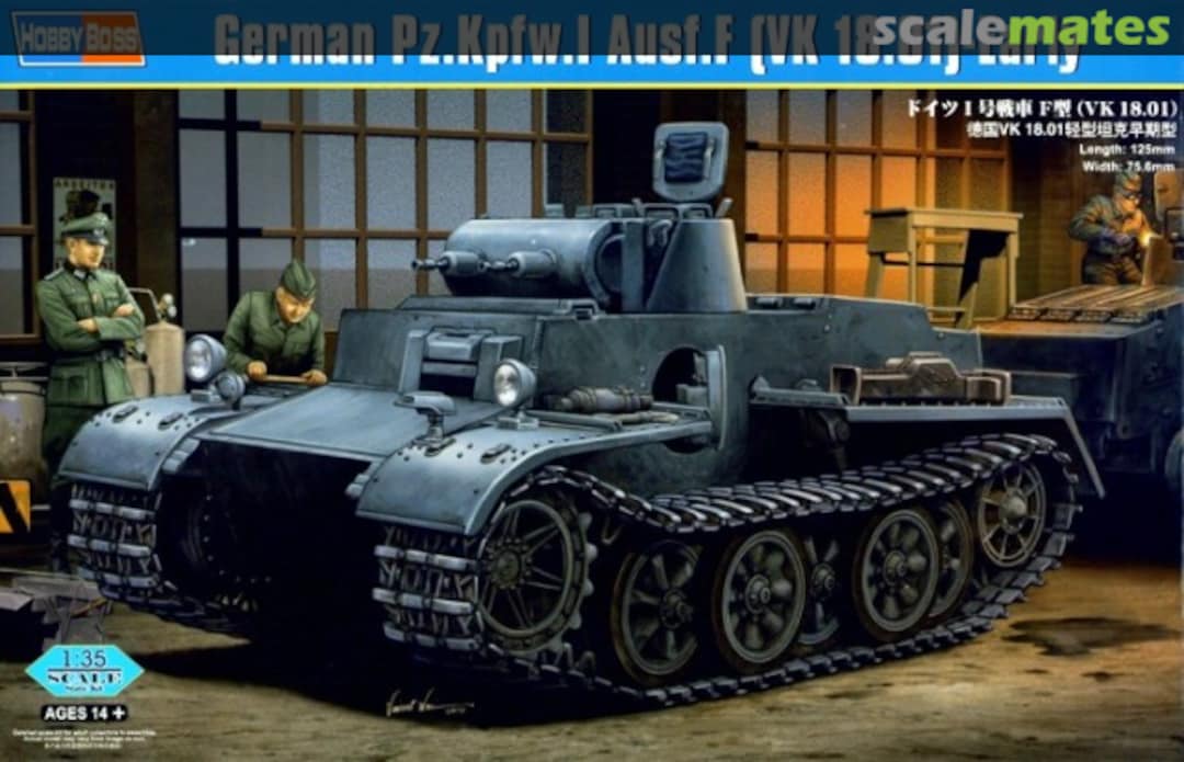 Boxart Pz.Kpfw. I Ausf.F (VK 18.01)- Early 83804 HobbyBoss