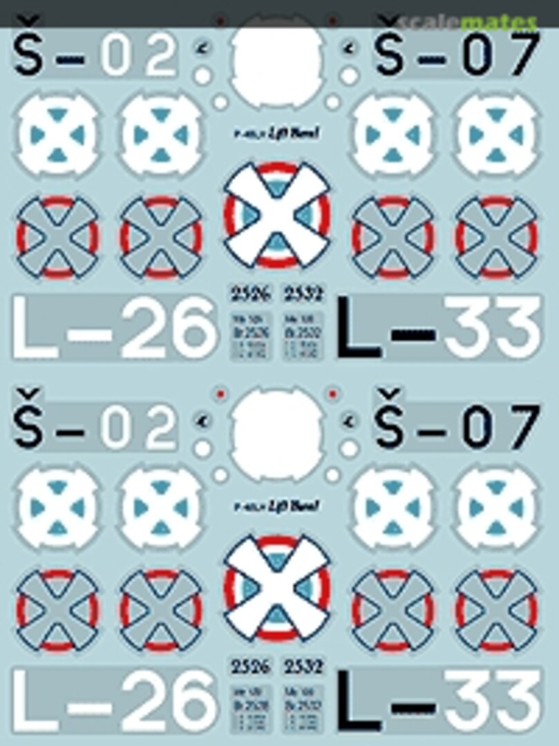 Boxart Yugoslav Messerschmitts P-48LH Lift Here Decals