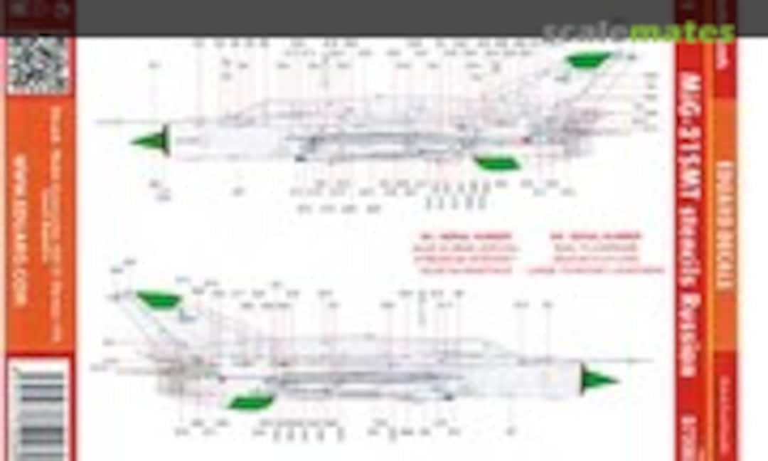 1:72 MiG-21SMT stencils (Eduard D72006)