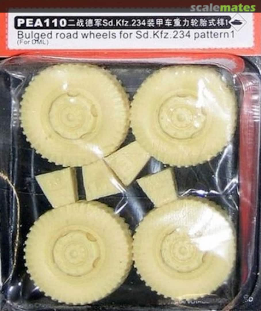 Boxart Sd. Kfz. 234 Road Wheels Pattern 1 PEA110 Voyager Model