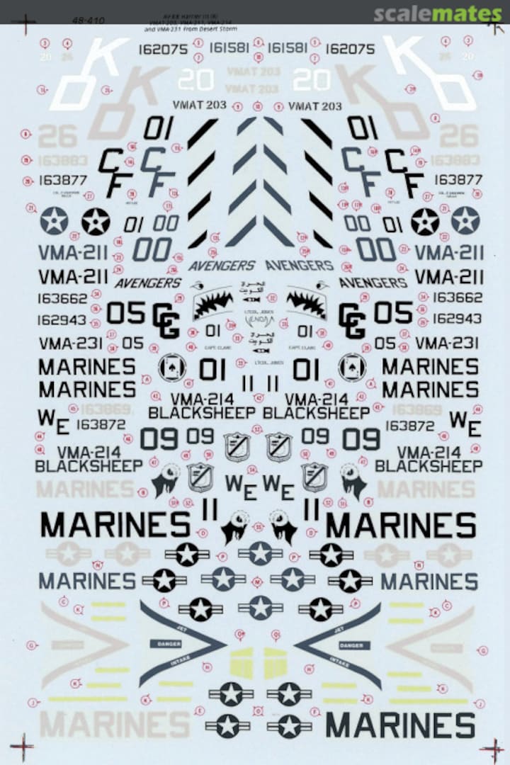 Boxart AV-8B Harrier IIs 48-0410 SuperScale International