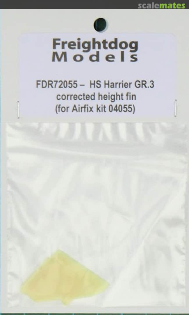 Boxart HS Harrier GR.3 corrected height fin FDR72055 Freightdog Models