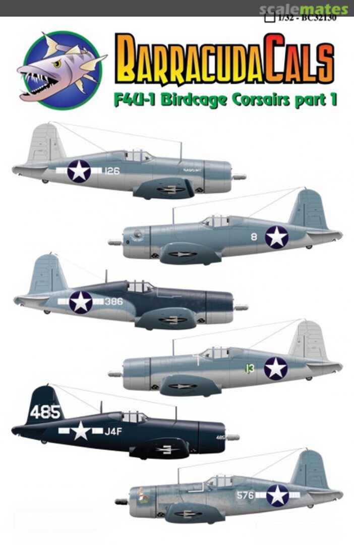 Boxart F4U-1 Birdcage Corsairs Part 1 BC32130 Barracuda Studios