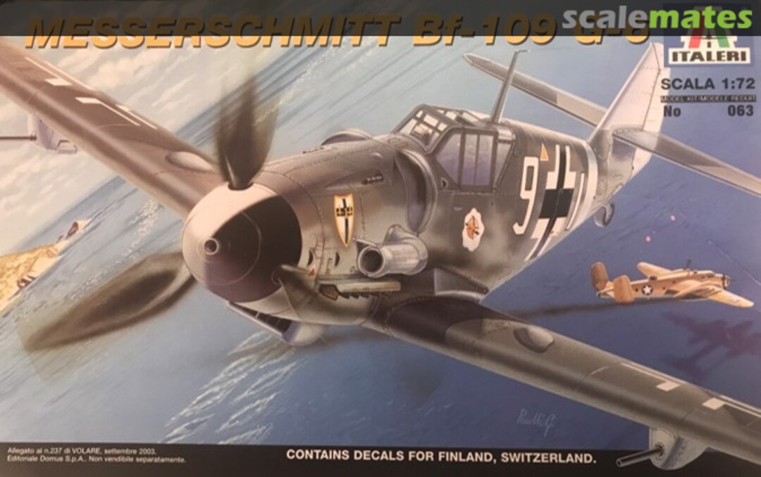 Boxart Messerschmitt Bf-109 G-6 063 Italeri