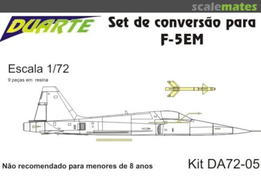 Boxart Set de conversão para F-5EM Tiger II DA72-05 Duarte