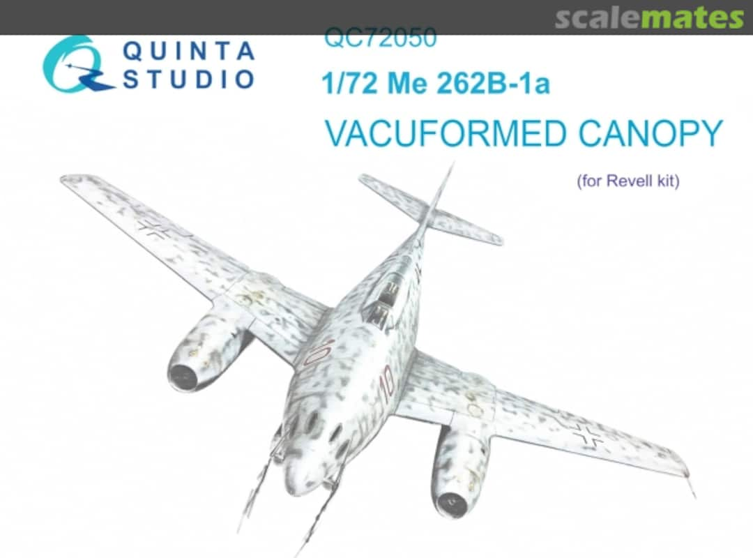 Boxart Me 262B-1a vacuformed canopy QC72050 Quinta Studio