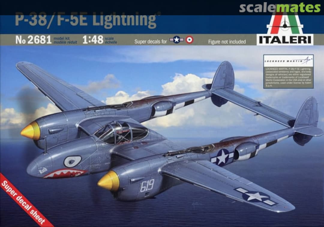 Boxart P-38/F-5E Lightning 2681 Italeri