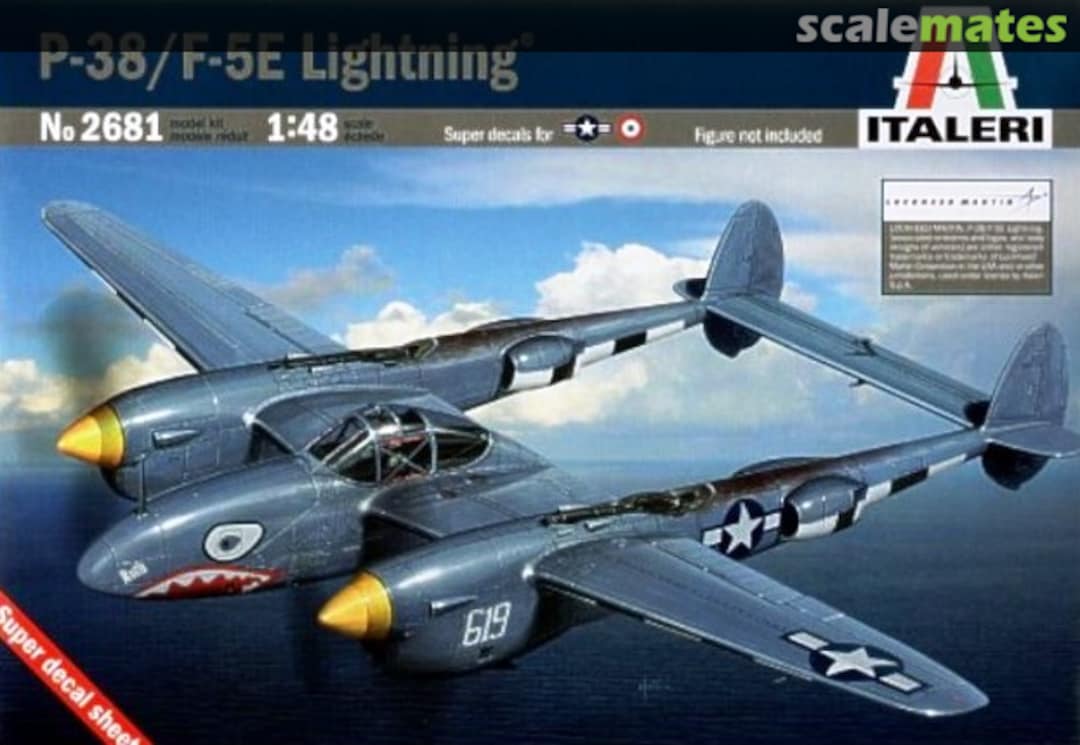 Boxart P-38/F-5E Lightning 2681 Italeri