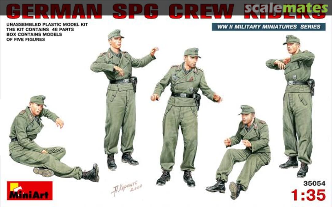 Boxart SPG Crew Riders 35054 MiniArt