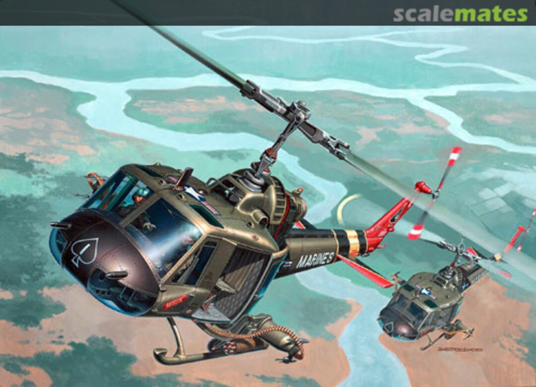 Boxart Bell UH-1 64476 Revell