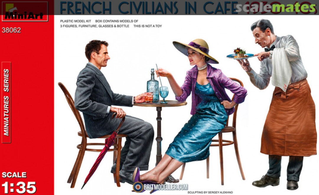 Boxart Civilians in Cafe 38062 MiniArt