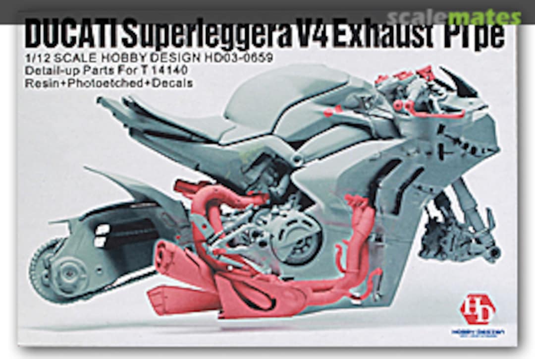 Boxart DUCATI SUPERLEGGERA V4 Exhaust Pipe HD03-0659 Hobby Design