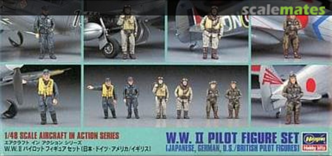 Boxart WWII Pilot Figure Set 36007-1000 Hasegawa