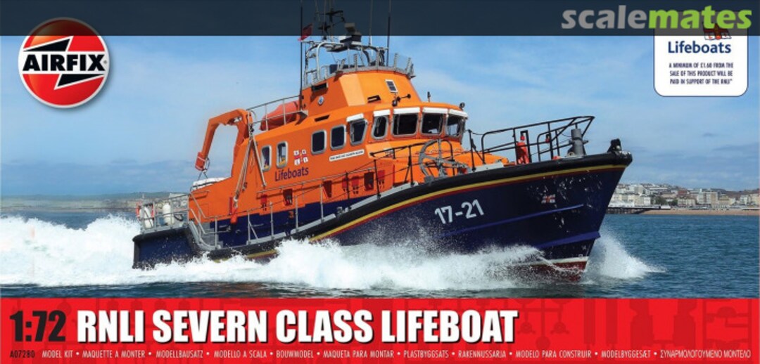 Boxart RNLI Severn Class Lifeboat A07280 Airfix