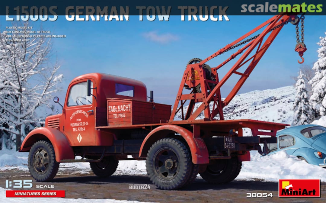 Boxart L1500S GERMAN TOW TRUCK 38054 MiniArt