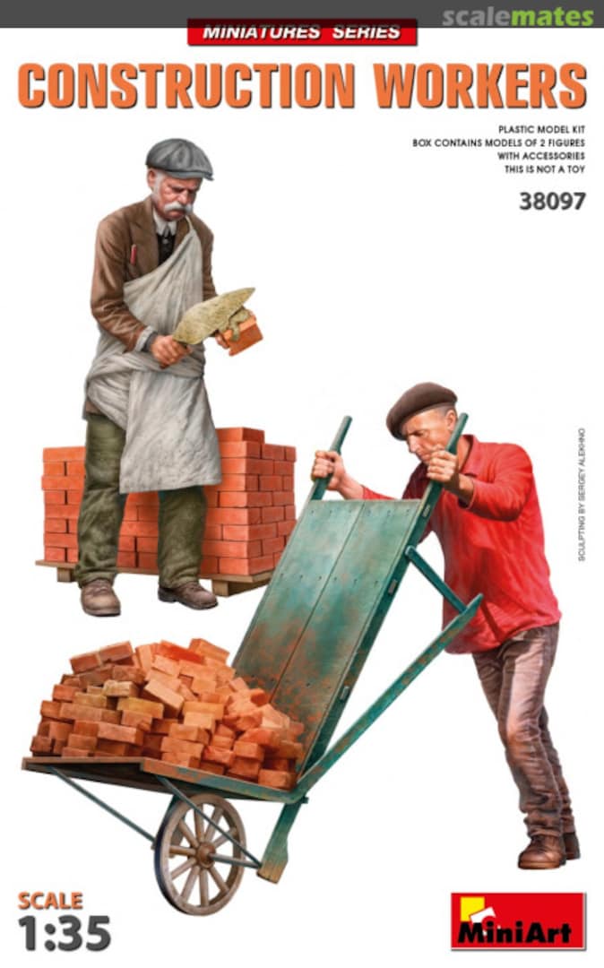 Boxart Construction Workers with Accessories 38097 MiniArt