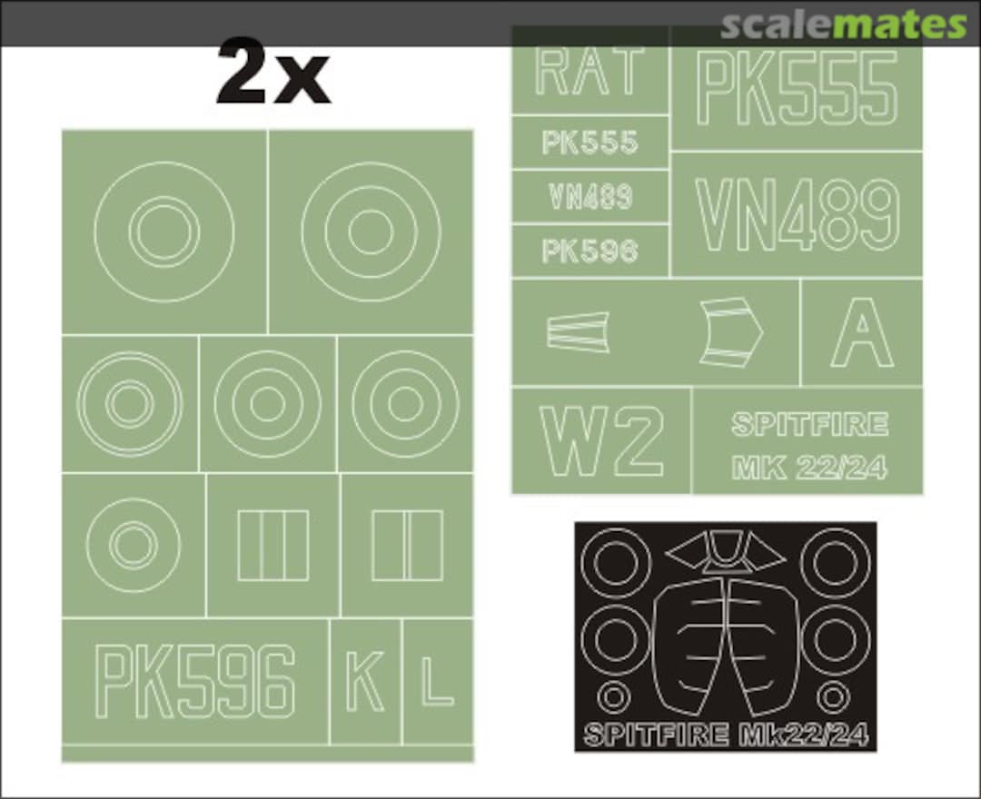 Boxart Spitfire Mk 22-24 MM32075 Montex