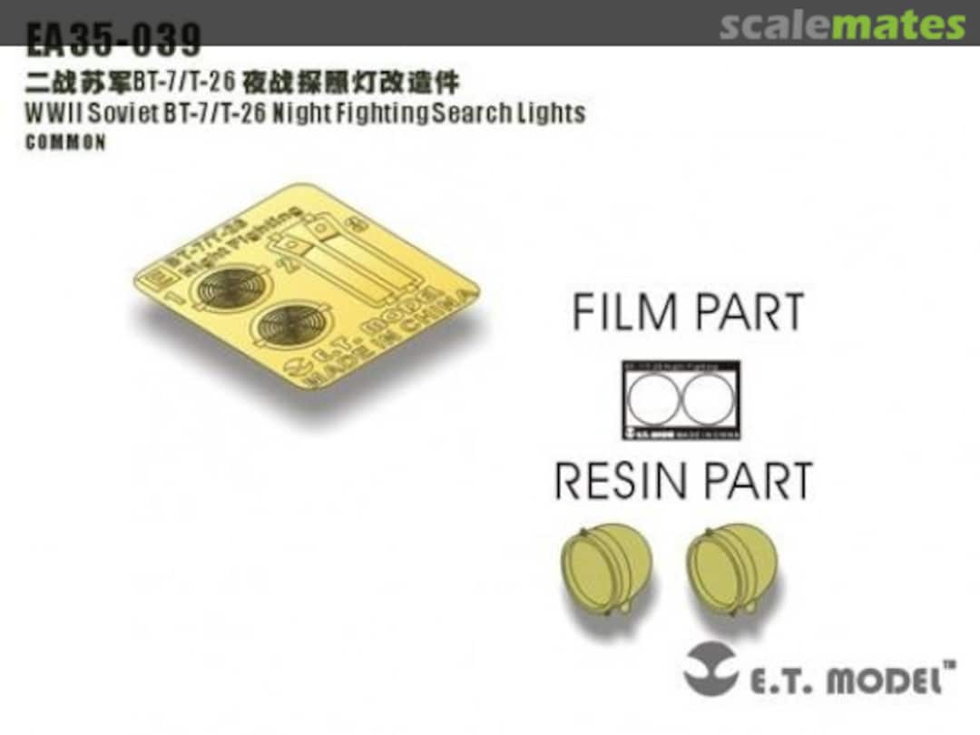 Boxart BT-7/T-26 Night Fighting Search Lights EA35-039 E.T. Model
