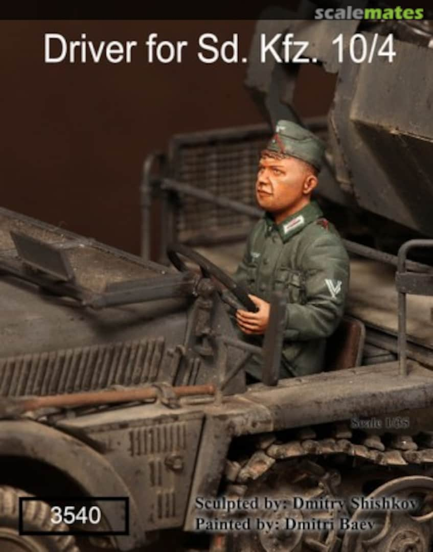 Boxart Driver for Sd.Kfz.10/4 WWII 3540 SOGA Miniatures