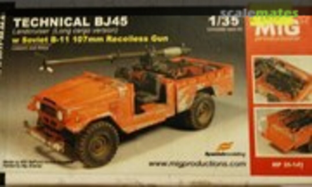 1:35 Technical BJ45 Land Cruiser W/ Soviet B-11 107mm Recoiless Gun (MIG Productions MP 35-141)