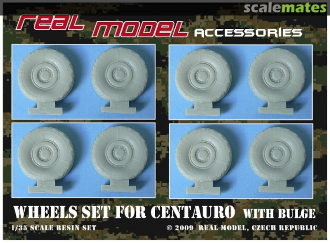 Boxart Wheels set for Centauro with bulge RMA35201 Real Model