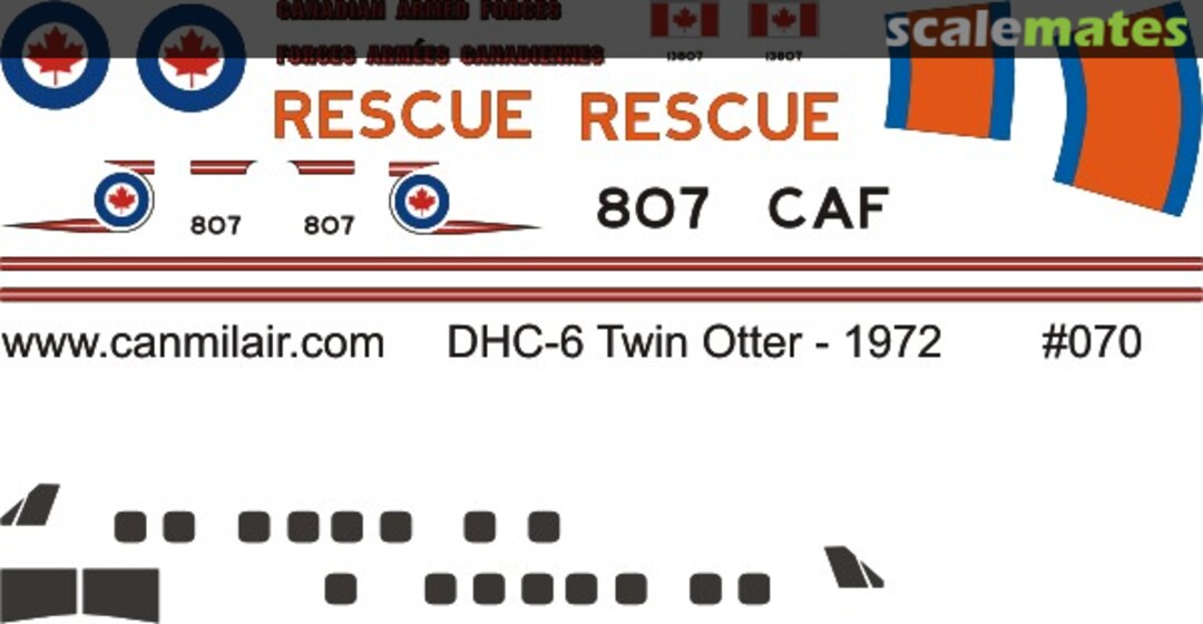 Boxart DHC CC-138 Twin Otter - CAF Rescue White 1972 070 CanMilAir