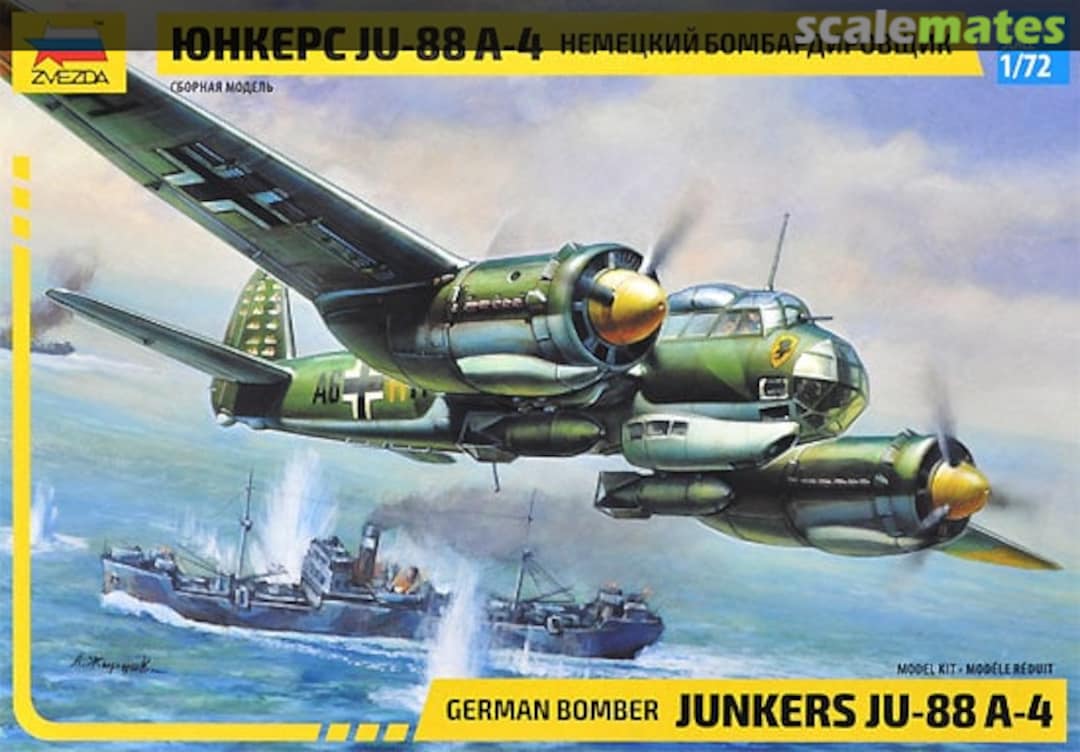 Boxart Junkers Ju-88 A-4 7282 Zvezda