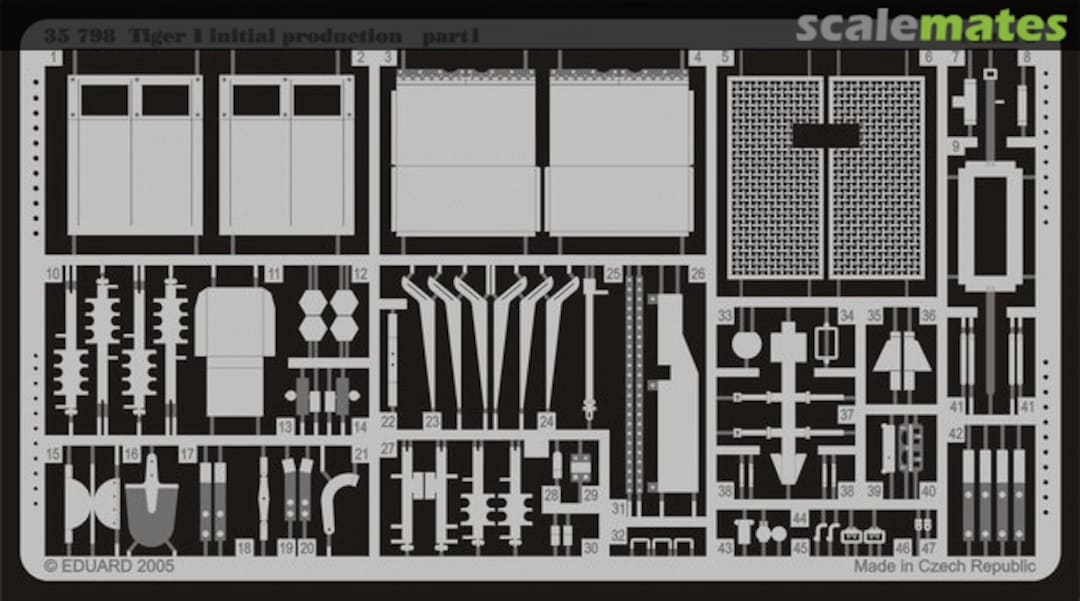 Boxart Tiger I initial production 35798 Eduard