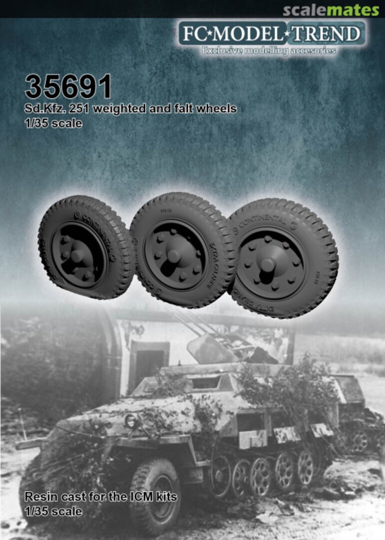 Boxart Sd.Kfz. 251 Weighted wheels 35691 FC Model Trend