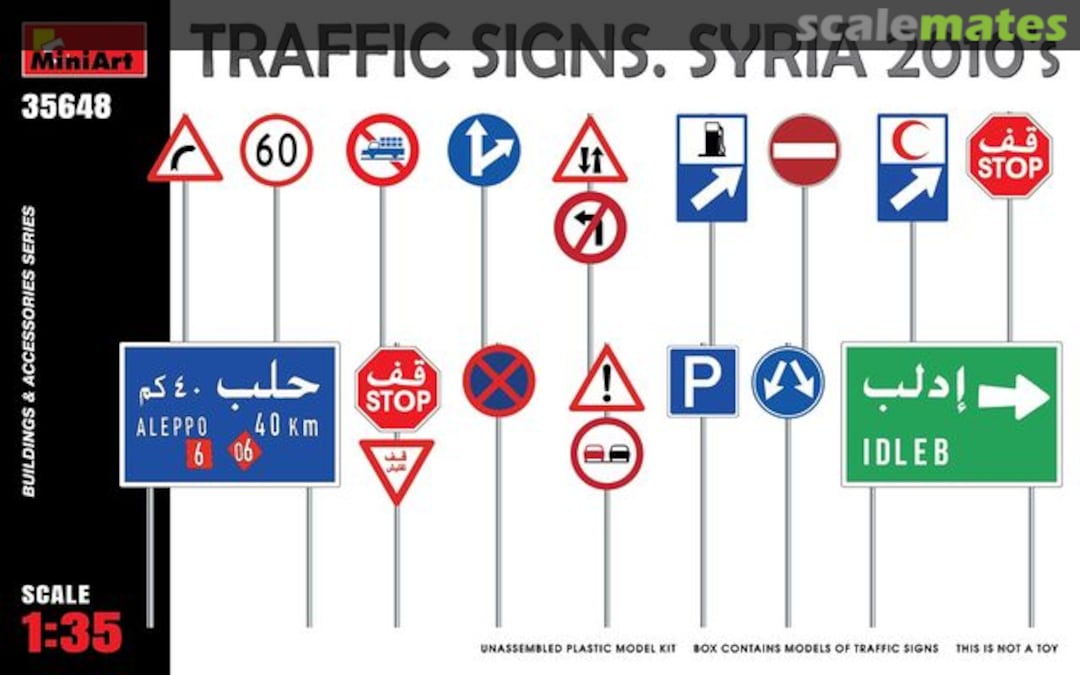 Boxart Traffic Signs, Syria, 2010's 35648 MiniArt