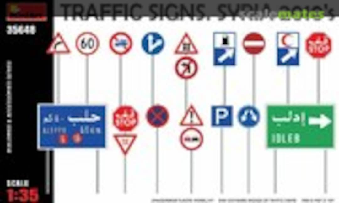 1:35 Traffic Signs. Syria 2010's (MiniArt 35648)