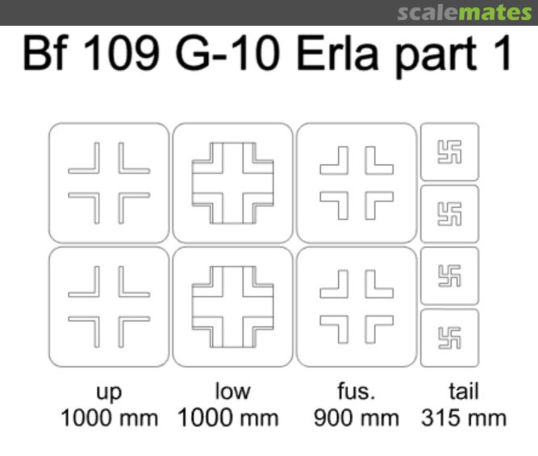 Boxart Bf 109 G-10 Erla part 1 24020 Omask