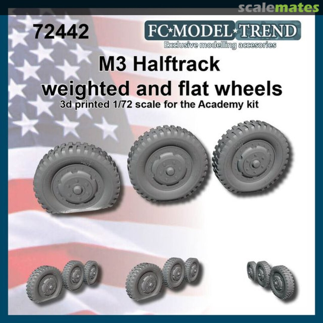 Boxart M3 haltrack, weighted wheels + flat wheel 72442 FC Model Trend