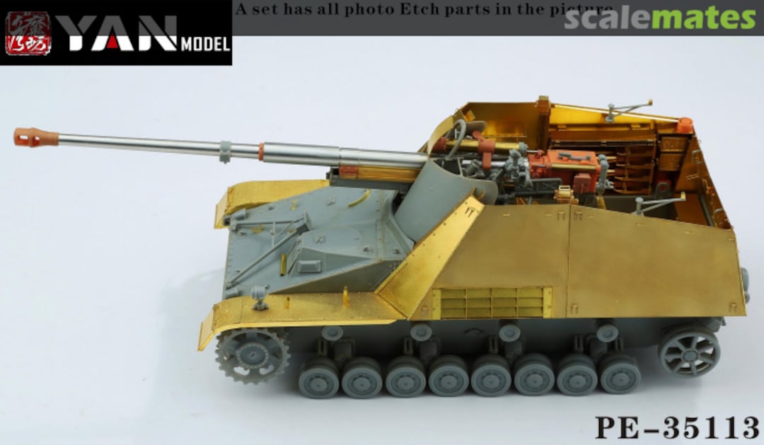 Boxart Sd.Kfz.164 "Nashorn" detail set PE-35113 Yan Model