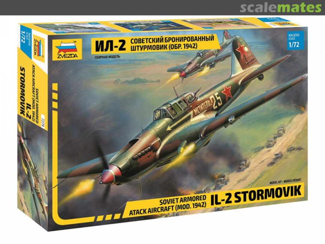 Boxart Il-2 Stormovik (Mod. 1942) Soviet Armored Attack Aircraft 7279 Zvezda